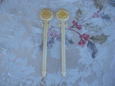 Vintage 1970's Inter Continental Hotels Vienna Austria Swizzle Sticks Very Rare