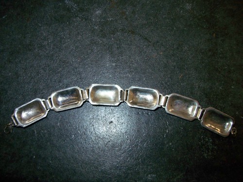Art De-Co-Extravagantes-Korallen-Trachten-Armband-Silber – Marke-1920-1950 - Picture 4 of 4