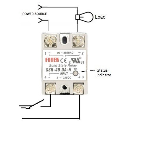 Solid State Contactor, 12V 24VDC Coil Single Pole 30A 40Amp 480V Quiet, Heatsink - Picture 2 of 2