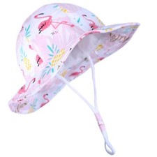 UPF 50 Cute Baby Summer Beach Baby Girl Hats Sun Protection Infant Sun Hat A...