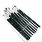 12 Artist Paint Brushes Brush Set Art ideal model making tools Airfix Hornby