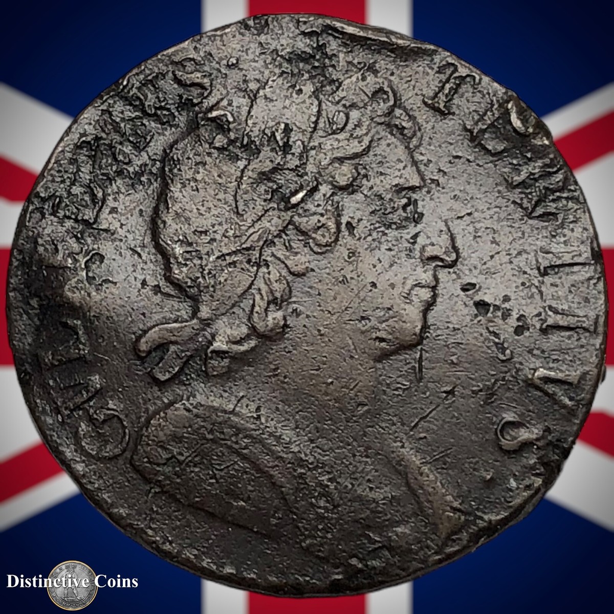 ぺんぺん　2枚 Great Britain 1698 Half Penny 1/2d GB5016 | eBay