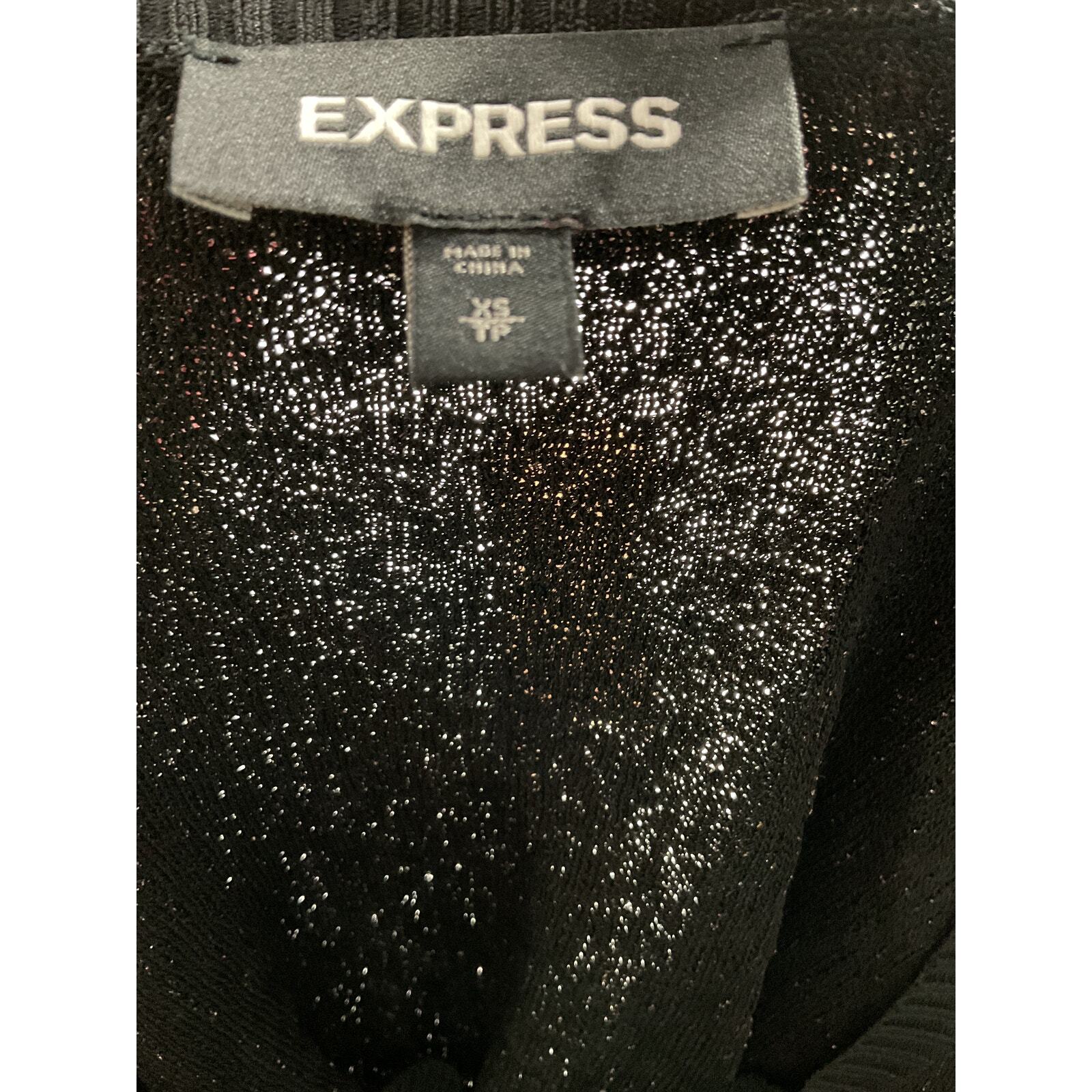 Express Black Knit Pullover XS, Summer Sweater - image 3