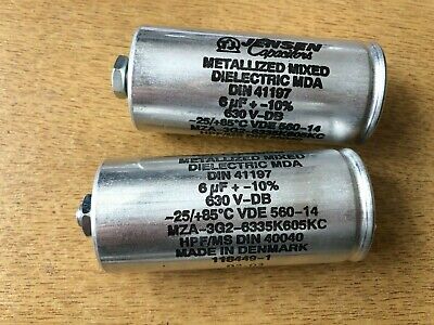 JENSEN CAPACITORS 6uF 630V Metallized mixed dielectric MDA JENSEN CAPACITORS 6uF 630V Metallized mixed dielectric MDA