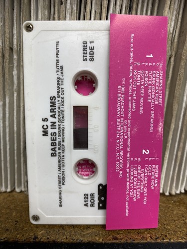 MC5 - BABES IN ARMS - CASSETTE TAPE (ROIR) 1983 Release. WAYNE KRAMER RARE TRAX - Picture 4 of 4
