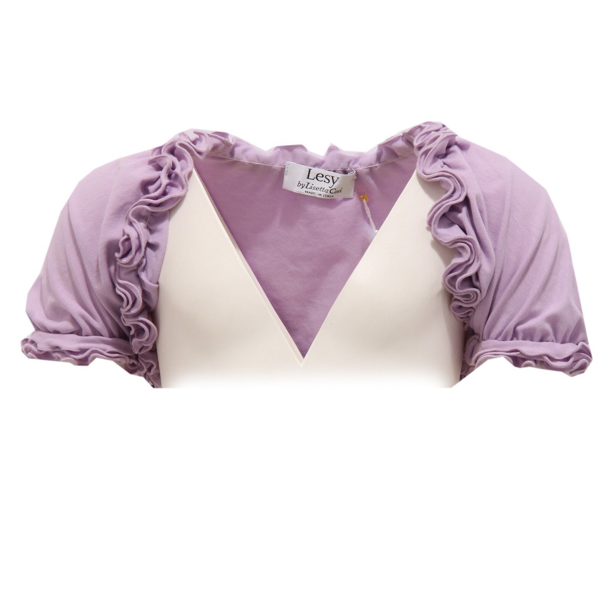 1653Z coprispalle bimba girl LESY lilac shrug sweater