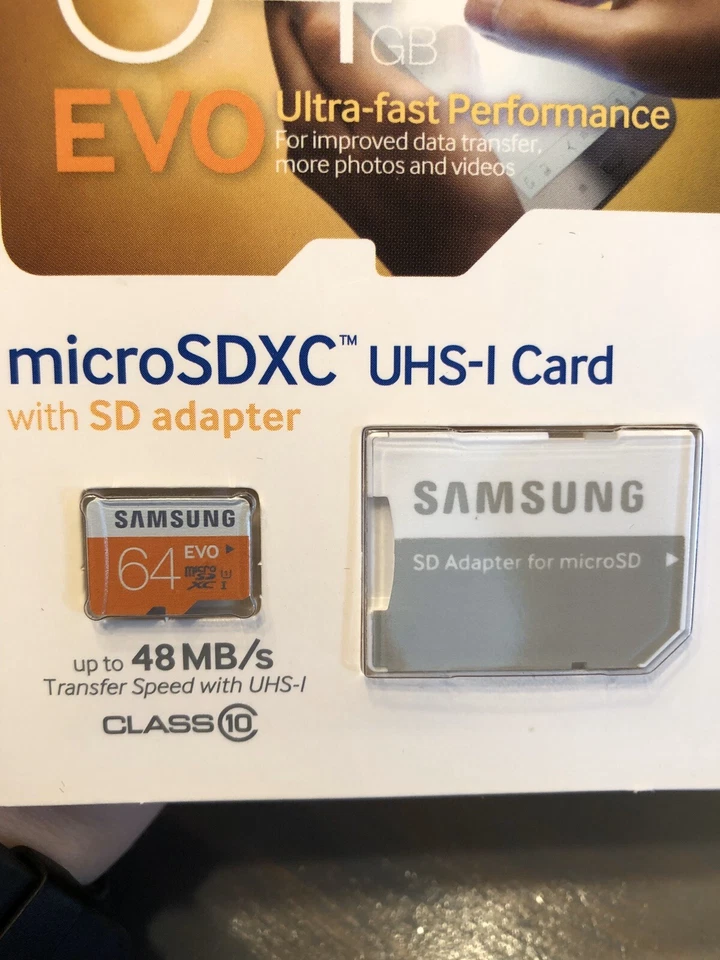 Samsung 64GB Micro SDXC UHS-I Card With Adapter  - Image 3 of 3