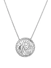 Sterling Silver Shema Israel Adjustable Chain Necklace, 16'' + 2'' Extension