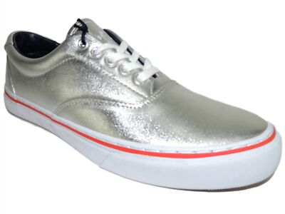 Polo Ralph Lauren フリスビー シルバー Polo Ralph Lauren Thornton SNEAKERS Men's Shoes Silver Metallic