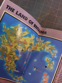 Ultima Quest of the Avatar Nintendo NES Manual + The Land Of Britannia Map POOR