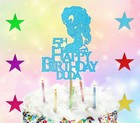 Personalised Frozen Elsa Themed Birthday Cake Topper Double Sided Glitter D...