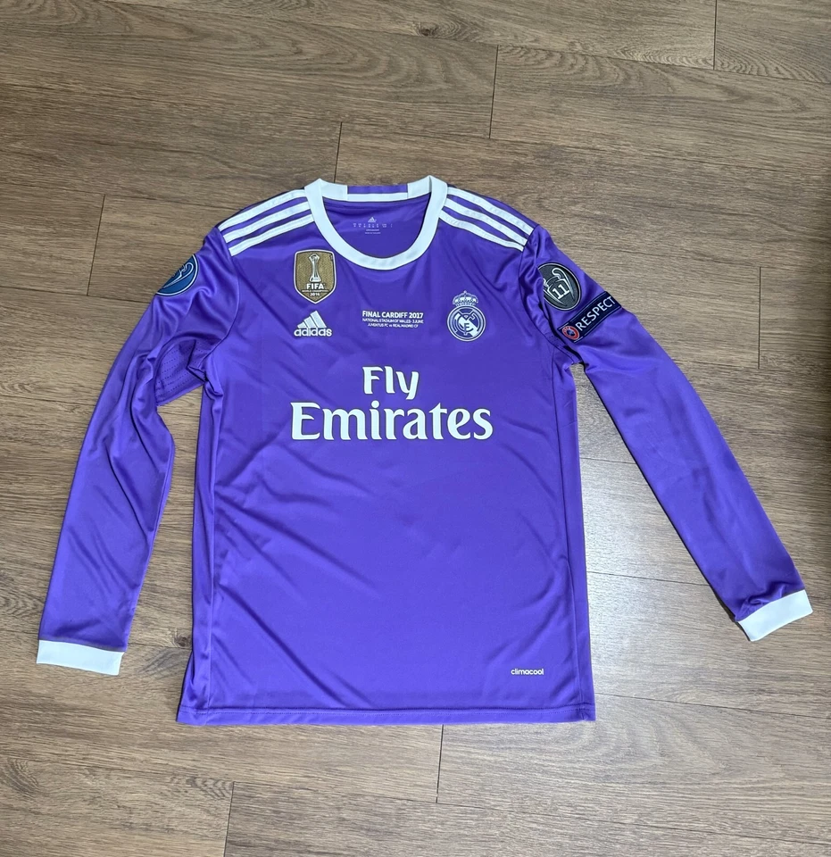 Camiseta Ronaldo #7 Real Madrid 2016-2017 UEFA Ronaldo manga larga Foto 2 de 4