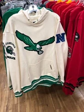PHILADELPHIA EAGLES  HOODY MENS PRO STANDARD  BEIGE/KELLY GREEN