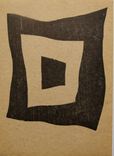 JEAN (HANS) ARP montierter Original Holzschnitt 14 x 11” 1960 Holzschnitt JA7