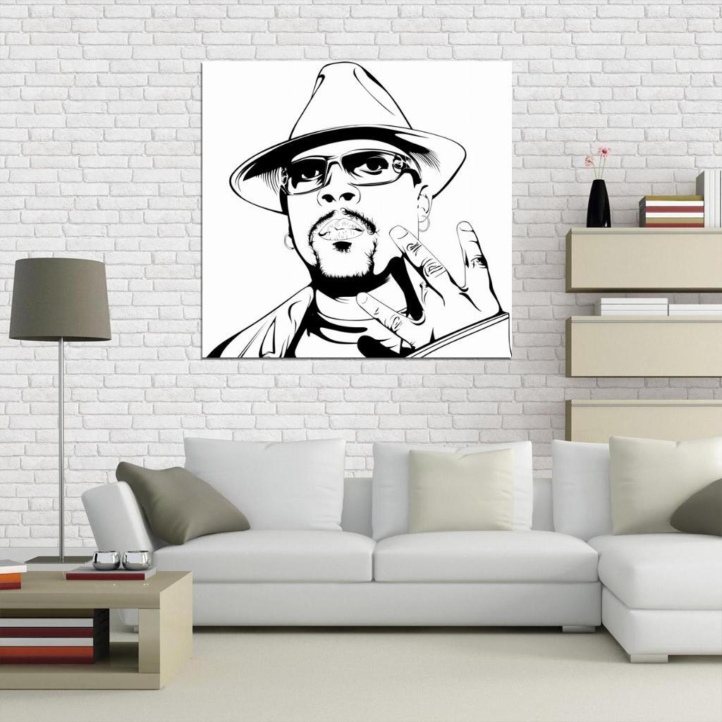V2840 Nate Dogg Portraitper G-Funk Hip-Hop West Coast Decor WALL