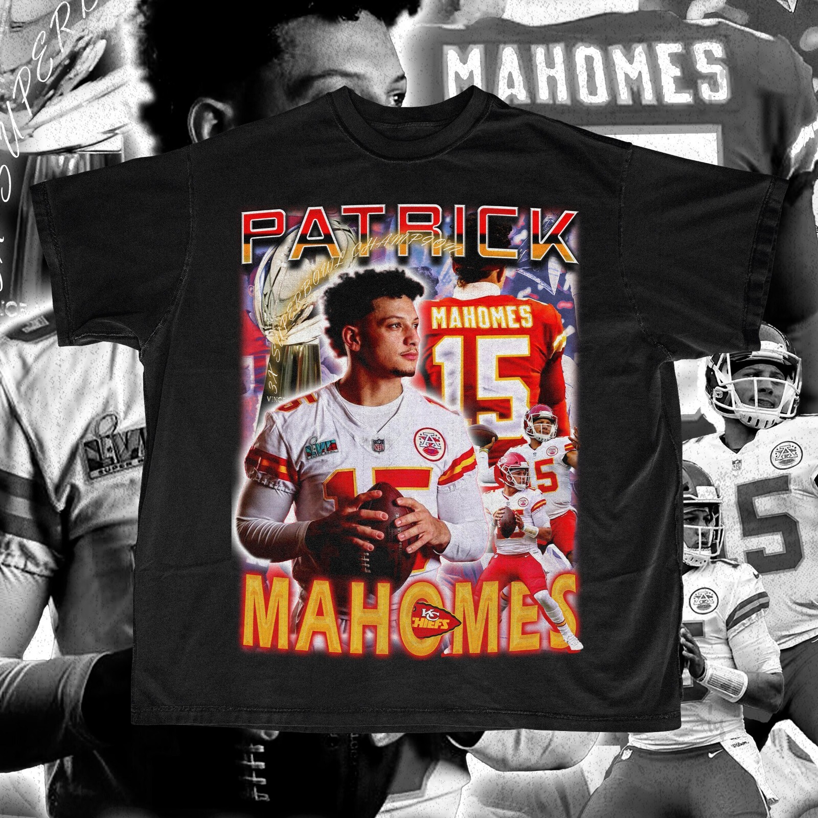 Patrick Mahomes SuperBowl Graphic T-Shirt