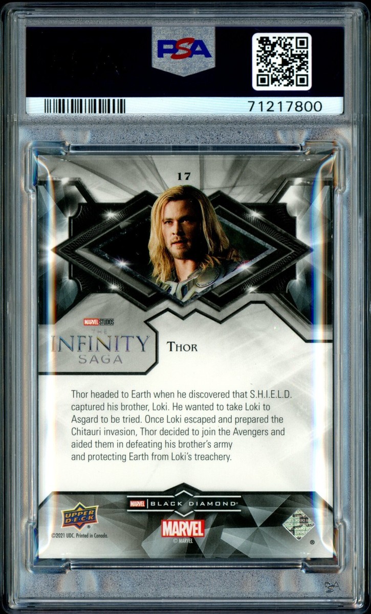 2021 UD Black Diamond #17 Chris Hemsworth as Thor /149 Auto 2021 UD Black Diamond #17 Chris Hemsworth as Thor /149 Auto