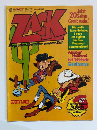 ZACK Comic Hefte Auswahl 1976 Sammlung Geschenk TOP Poster Beilage Sammelalbum - Bild 24 von 48