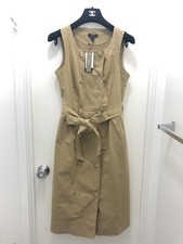 NWT J Crew Garment-dyed Sleeveless Trench Dress In Golden Tea Size 2 G1499