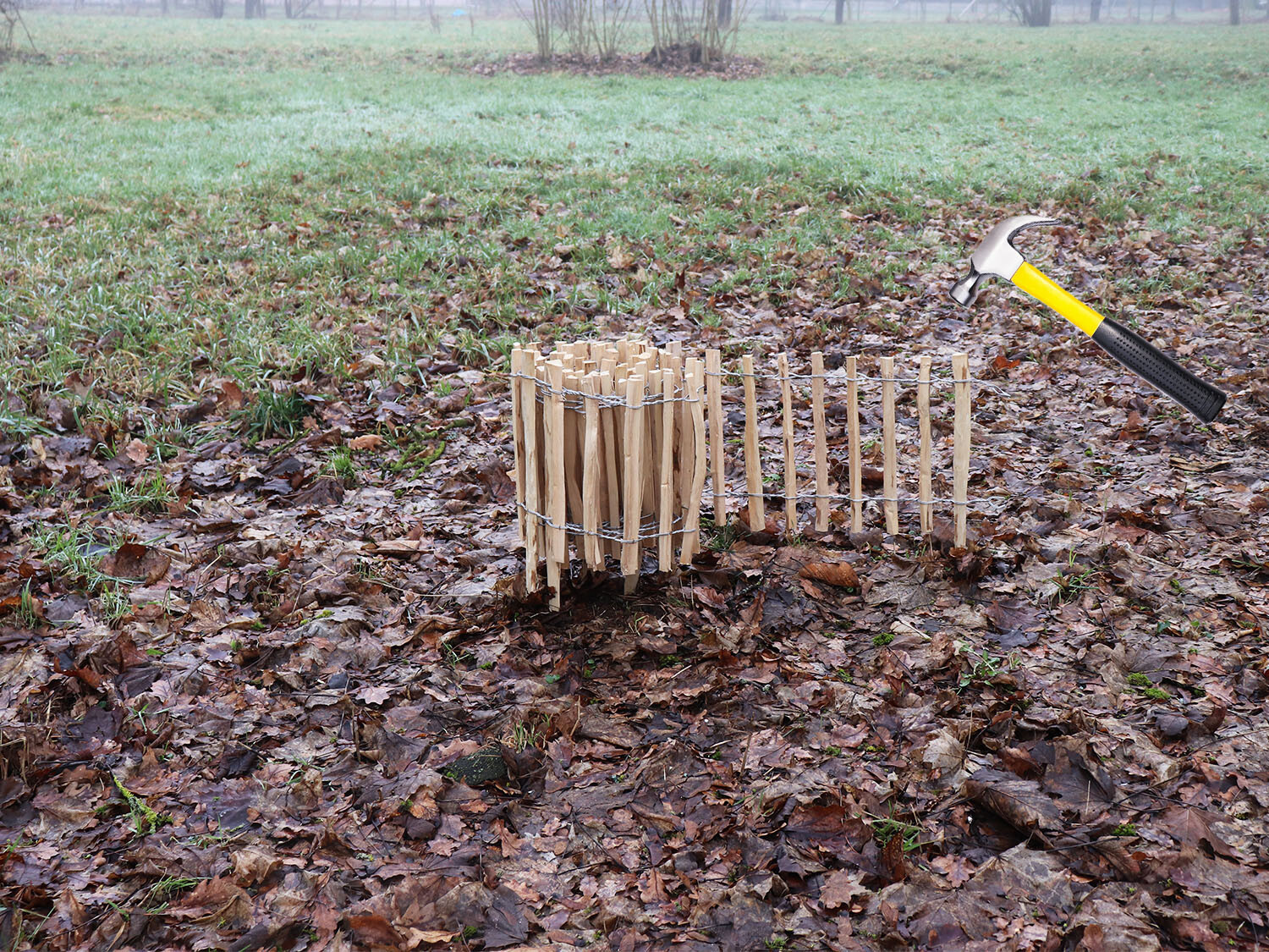 Produktbild von Aquagart 10m Staketenzaun 60cm Hoch Lattenabstand 4-6cm Gartenzaun