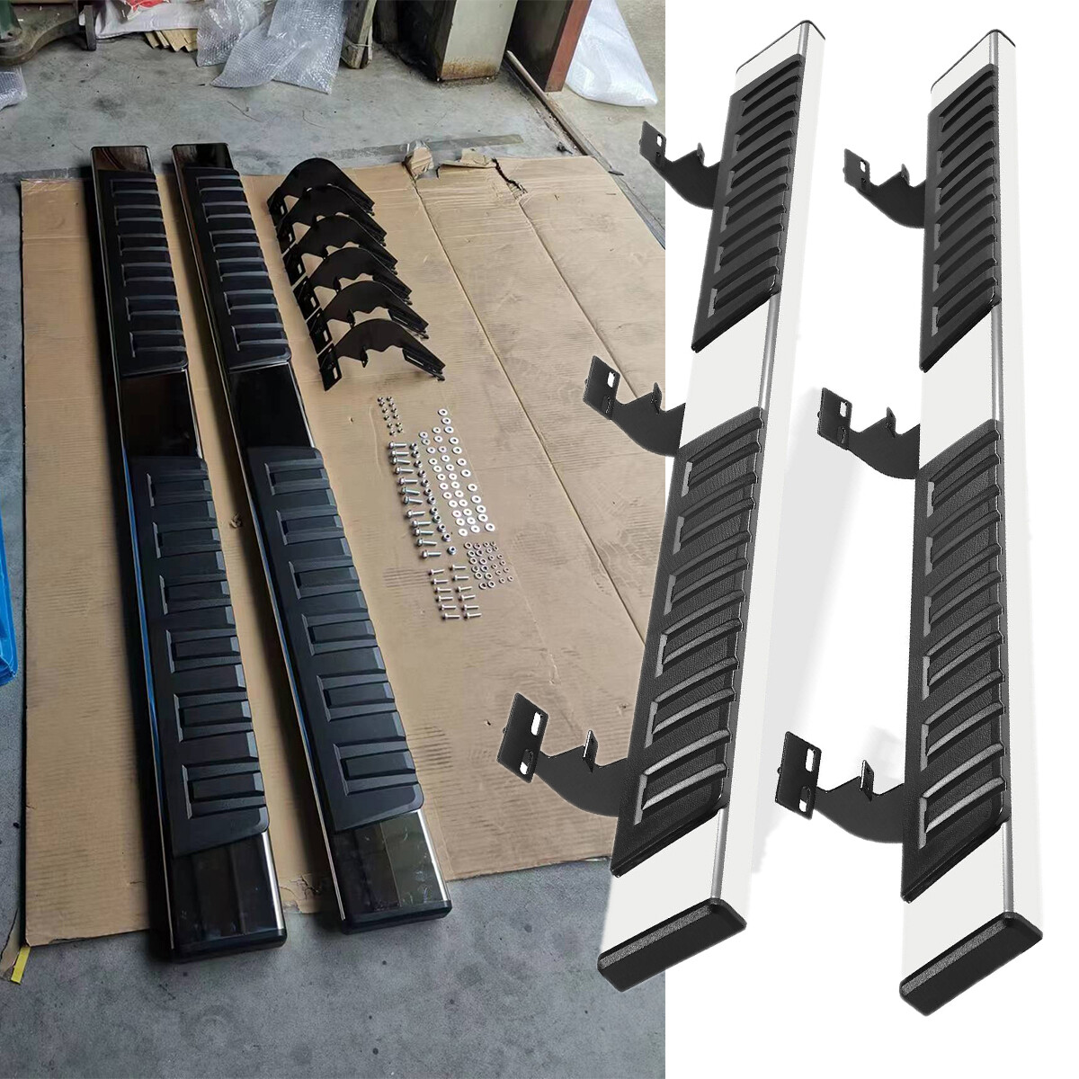 Running Boards for 20092018 Dodge Ram 1500 Crew Cab 6" Side Step Bars