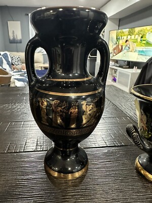 ギリシャ24ＫGOLD handmade Greece アンティーク　花瓶 ST Hand Made In Greece In 24k Gold Vase Set | eBay