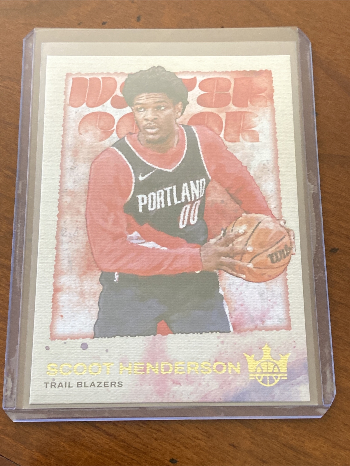 2023-24 Court Kings Scoot Henderson #15 Water Color RC Trail Blazers