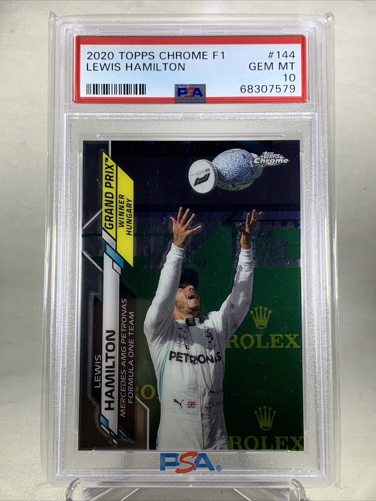 Lewis Hamilton 2020 Topps Chrome Formula 1 F1 PSA 10 #144