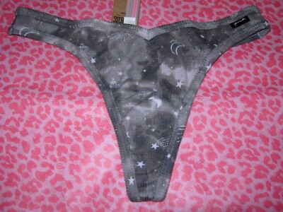 Victoria's Secret PINK Sexy Thong String V-Cut LOGO Mist Constellation XS S M L