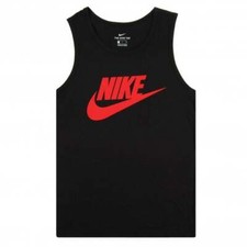 Nike Icon Futura Tank Top Black/University Red Men's 2XL BNWT