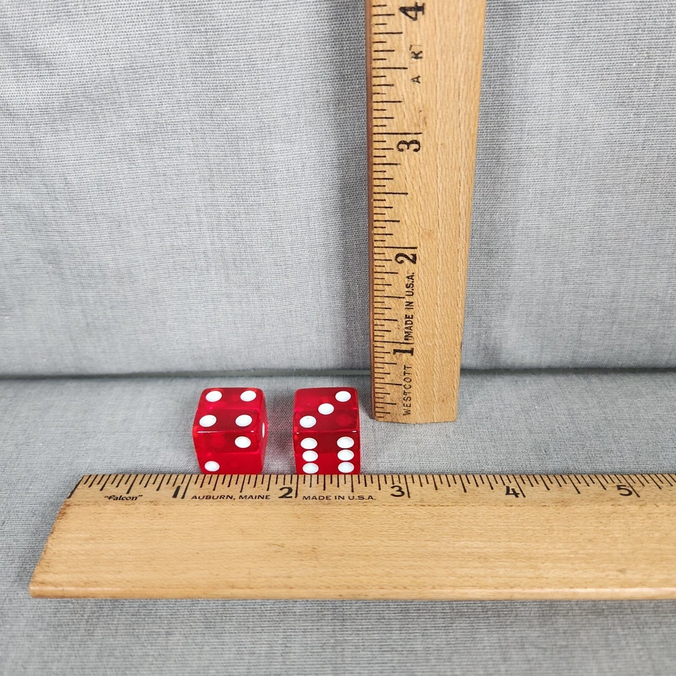 Piezas de repuesto Monopoly Dot Com.com Edition 2000 - dados acrílicos rojos Foto 4 de 4
