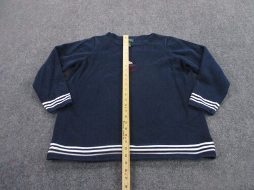 Ralph Lauren Sweater Adult 1X Striped Sailboat Sailor Fisherman Pullover Women - Picture 3 of 9