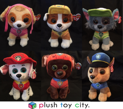 PAW PATROL SOFT PLUSH TOYS - TY BEANIES BOOS - BUDDY SIZE 9