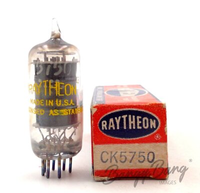 Raytheon CK5750/6BE6W/CV4012/CV453 Petagrid Heptode Superhet Audio Vacuum Tube V