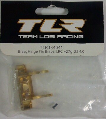 Team Losi Racing TLR334041   Brass Hinge Pin Brace, LRC +27g: 22  4.0