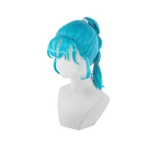 Z Bulma Braid Ponytail Cosplay Party wig