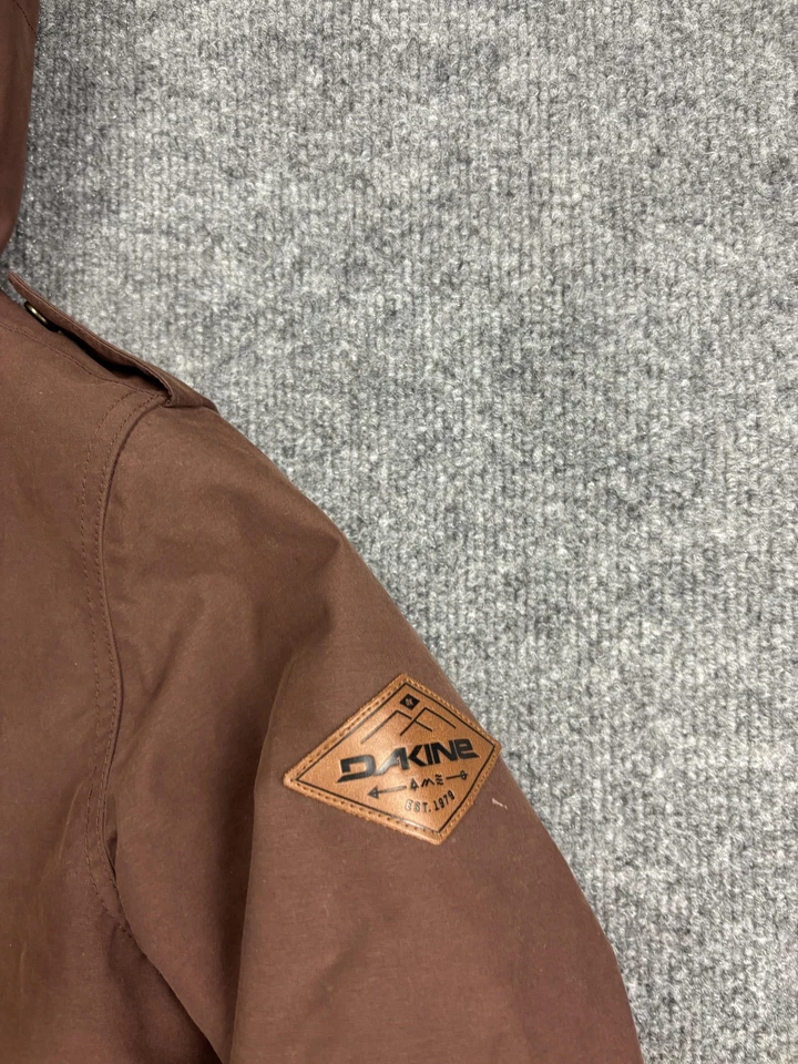 Chaqueta Dakine Mujer XS Marrón Imitación Piel Capucha Aislada Parka Esquí Snowboard Foto 2 de 4