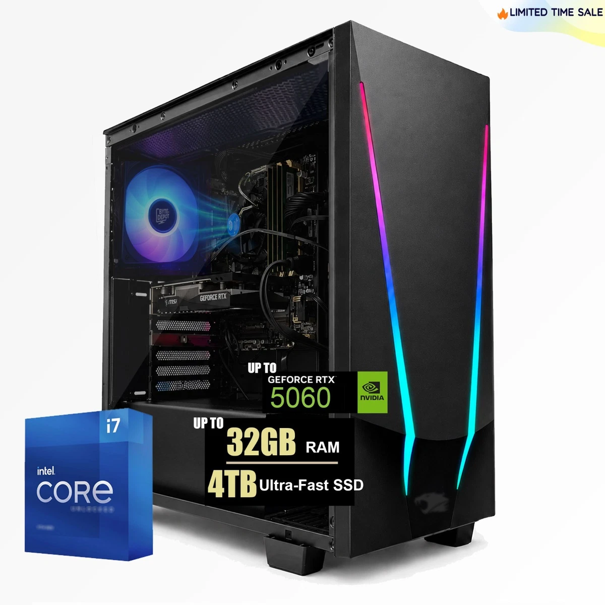 Tower Intel Core i7 6th Gen. PC Desktops & All-In-One Computers