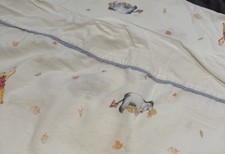 Vtg Disney Store Winnie The Pooh  Friends Flat Sheet Twin 70 X 90 Twin