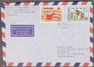 MayfairStamps Tanzania 1985 Traditional Games & Seoul Olympics Peramiho to St. O