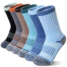 Kids Merino Wool Hiking Socks Toddlers Boys Girls Thermal Warm Winter Cushion
