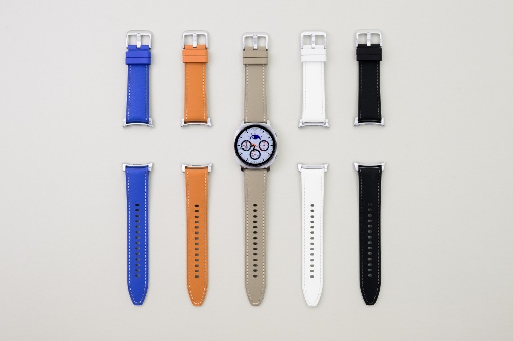 Cinturino ibrido Samsung Galaxy Watch serie 8 pelle vegan punto firma