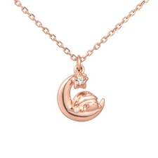 U-treasure Kirby's Dream Land Necklace Sleep Kirby silver 925 Pink Gold NEW Rare