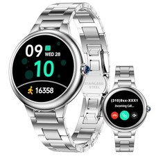 2026 DA GPT Smart Watch for Women, 1.19" AMOLED Display, AI Silver
