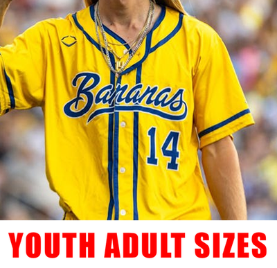 hot new Dakota Albritton 14 savannah bananas JERSEY All sizes