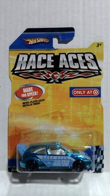 2008 Hot Wheels Race Aces ~ Ford Focus Blue Target Exclusive