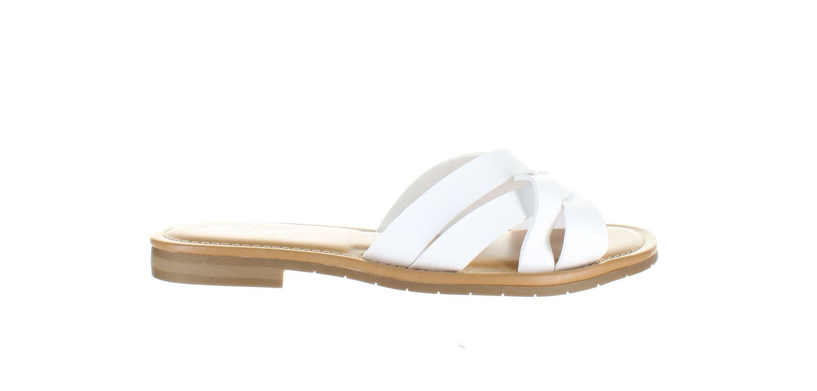 Xappeal Womens Andie White Sandals Size 8 Comfortable Casual Footwear