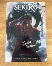 * KENICHI KUTSUNA * signed 12x18 poster * SEKIRO: NO DEFEAT * COA *