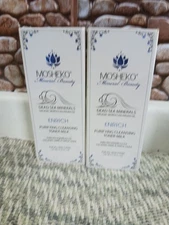 2- MOSHEKO Mineral Beauty ENRICH Purifying Cleansing Toner Milk 4 Fl Oz Sealed