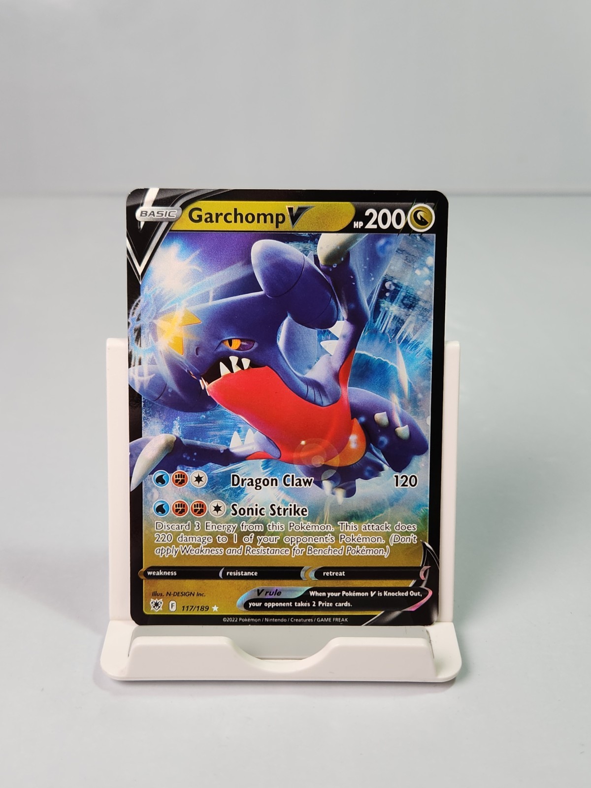 Pokemon Garchomp V 117/189 Astral Radiance Ultra Rare Holo NM
